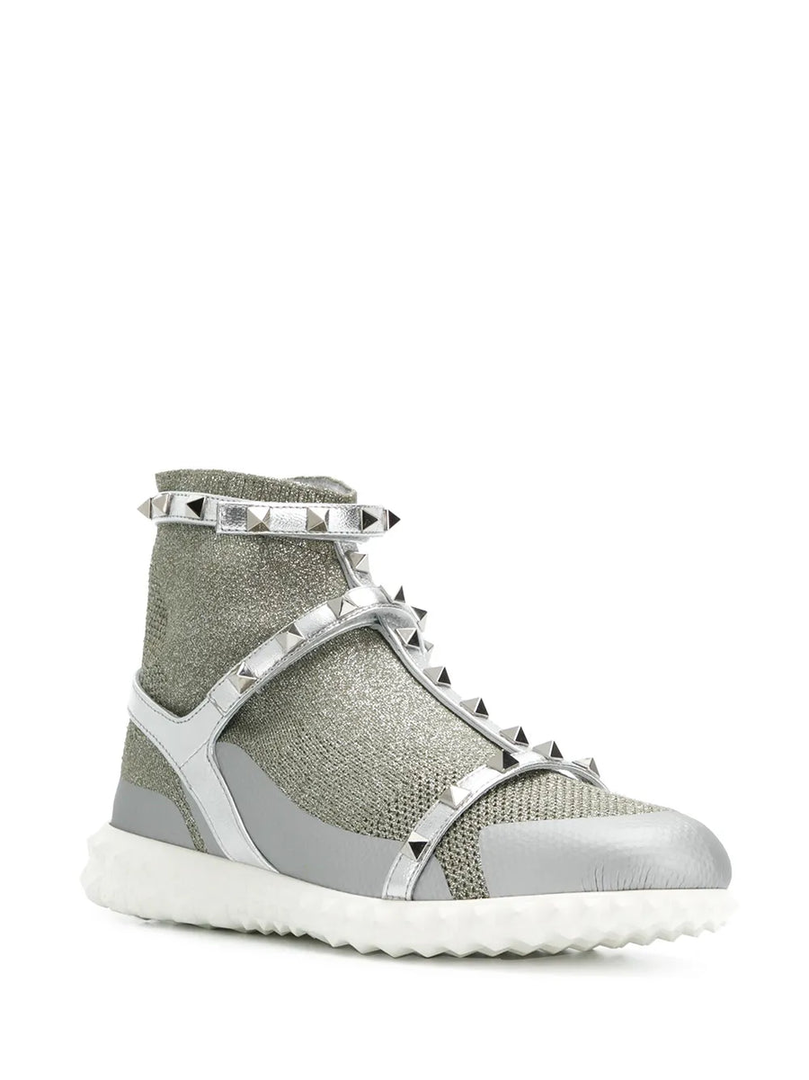 Valentino Garavani Rockstud High-Top Sneakers