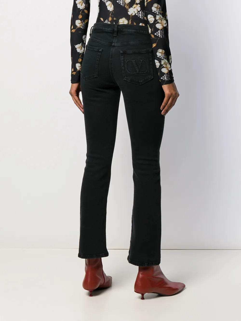 Valentino Garavani Slim-Fit Poem Detail Jeans