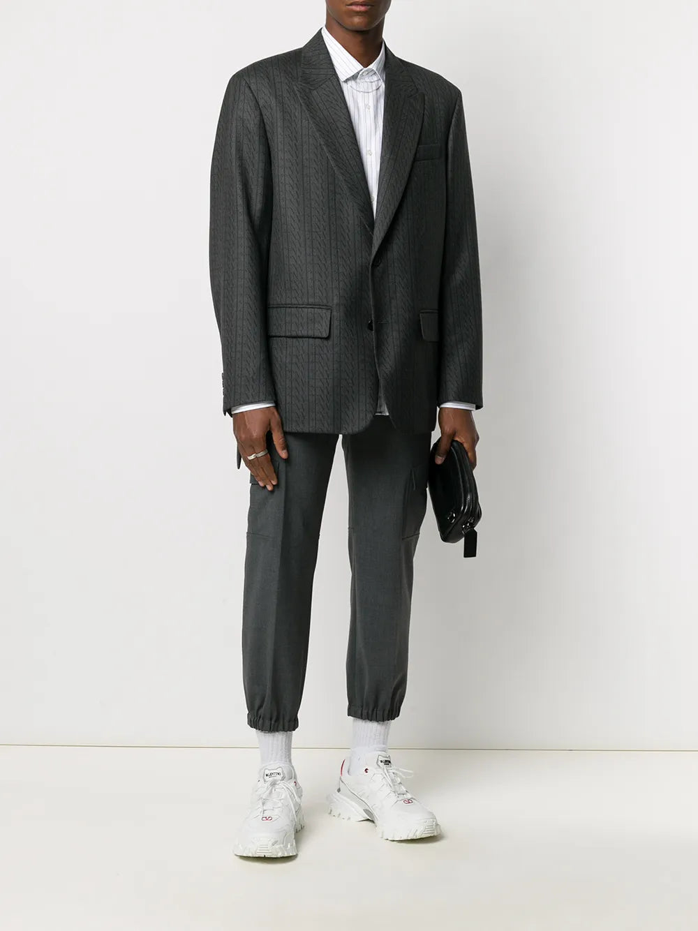 Valentino Garavani Vltn Print Single-Breasted Blazer