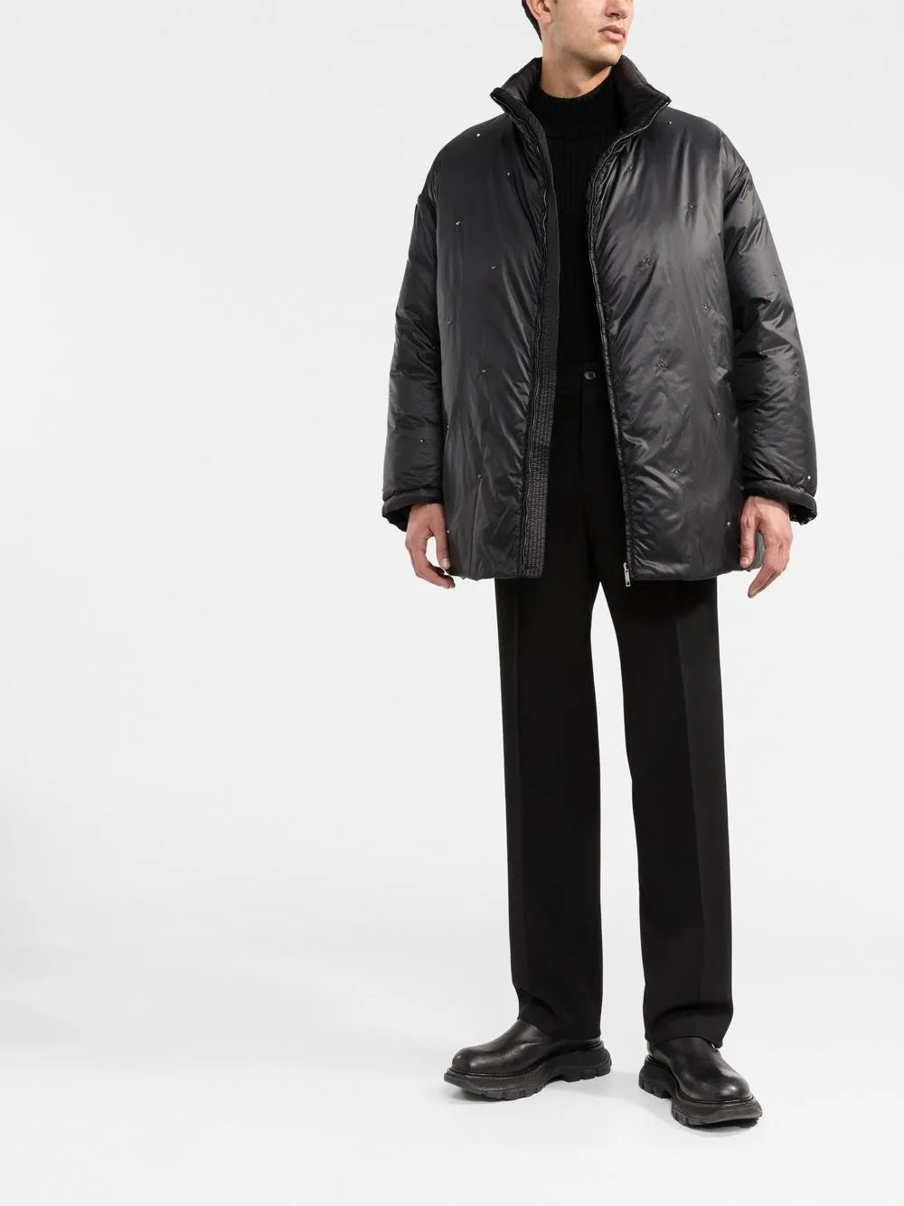 Valentino Garavani Reversible Rockstud Puffer Jacket