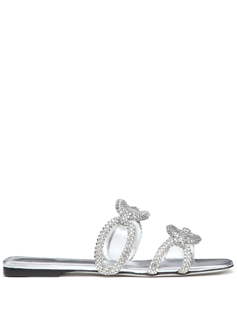 Valentino Garavani Chain 1967 Crystal-Embellished Sandals