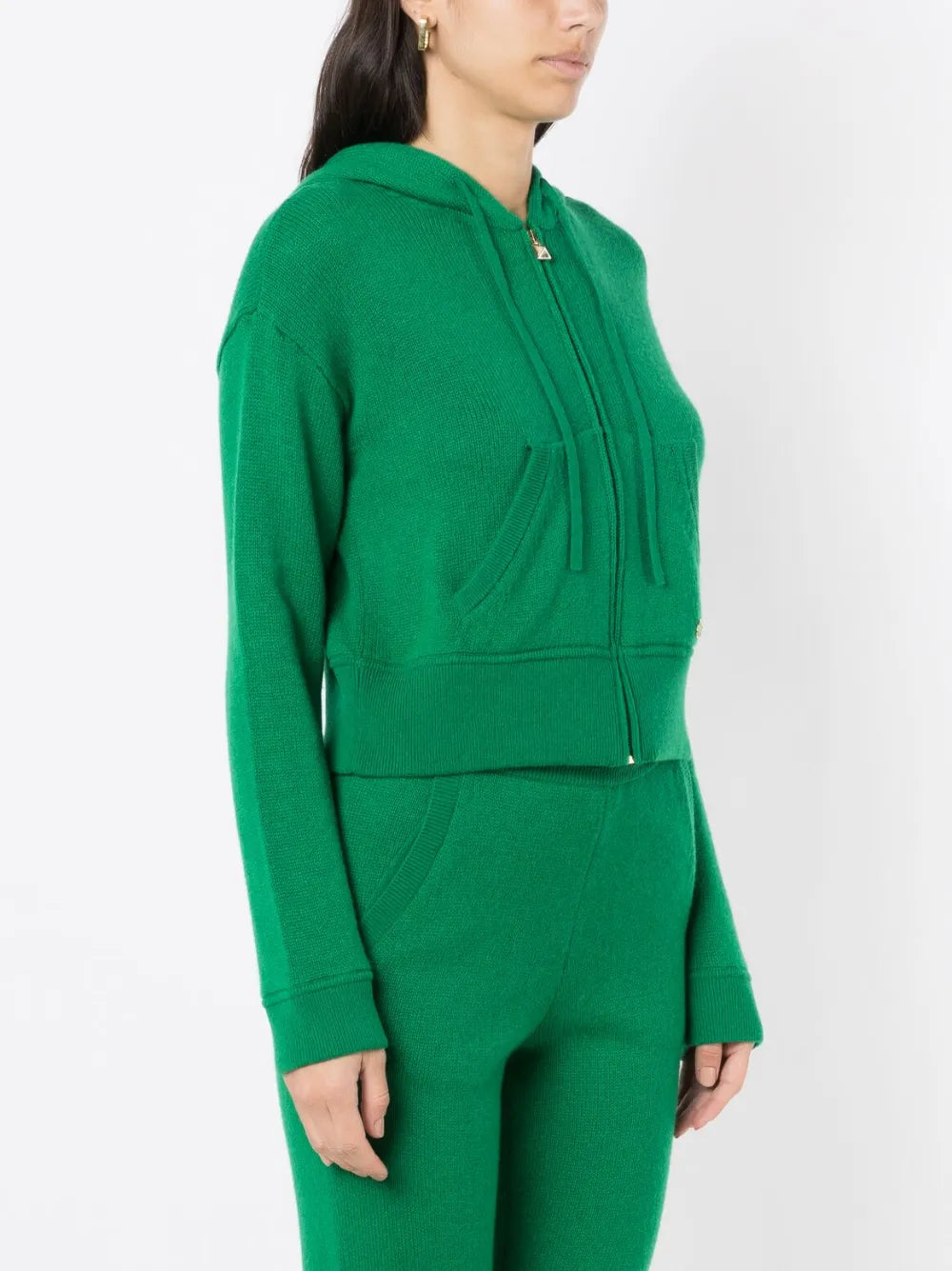 Valentino Garavani Logo-Plaque Cashmere Hoodie