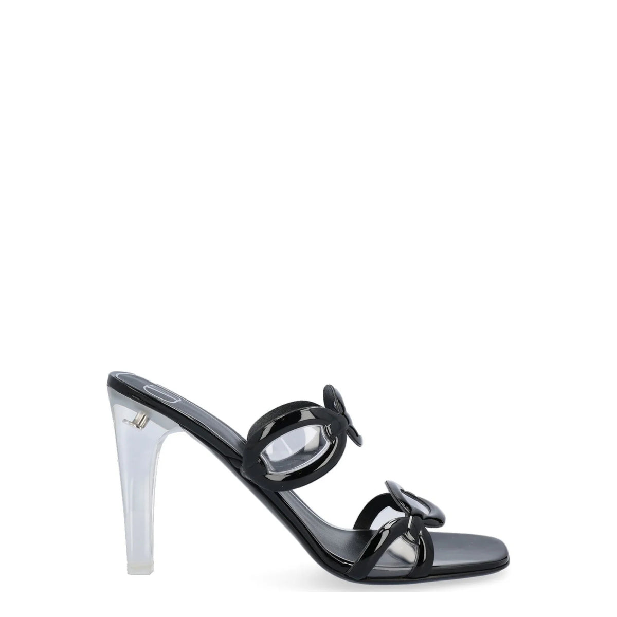 Valentino Garavani Chain Transparent-Heel Sandals