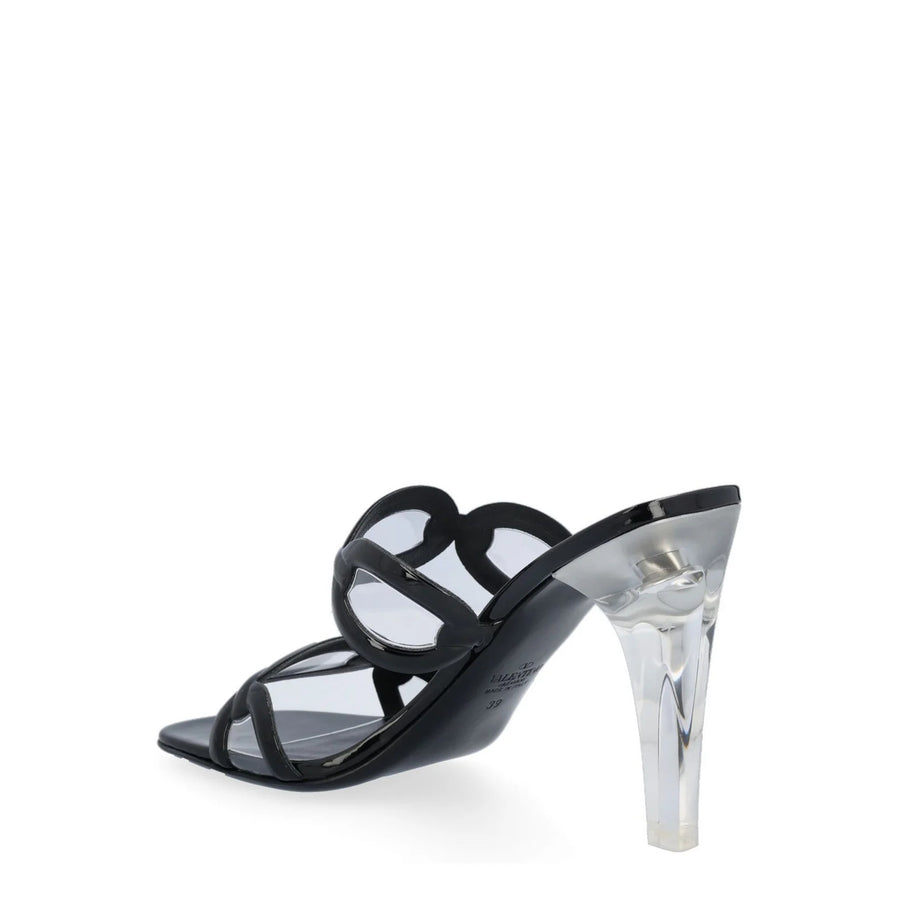 Valentino Garavani Chain Transparent-Heel Sandals