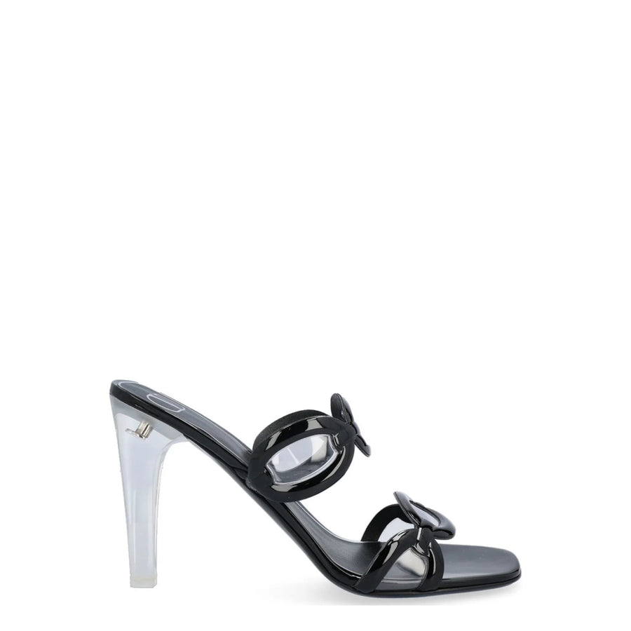 Valentino Garavani Chain Transparent-Heel Sandals