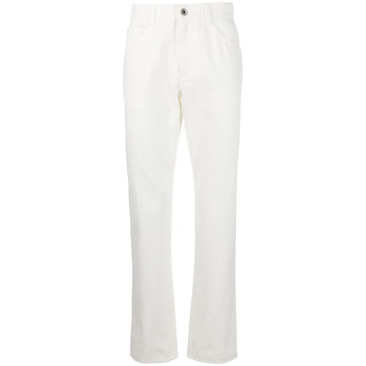 Ferragamo Straight-Leg Logo Patch Jeans