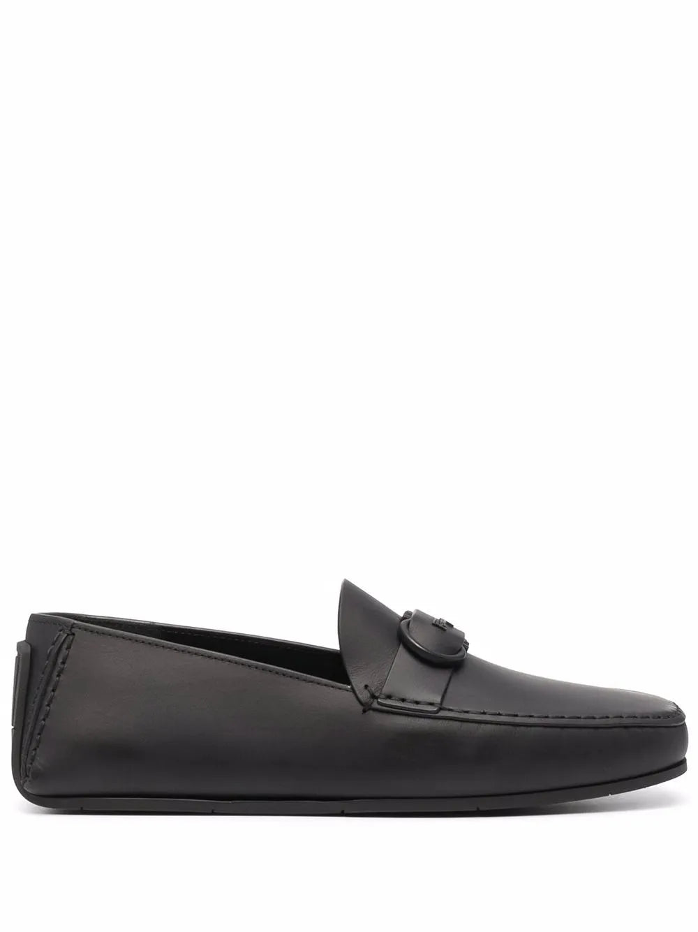 Ferragamo Gancini Leather Loafers