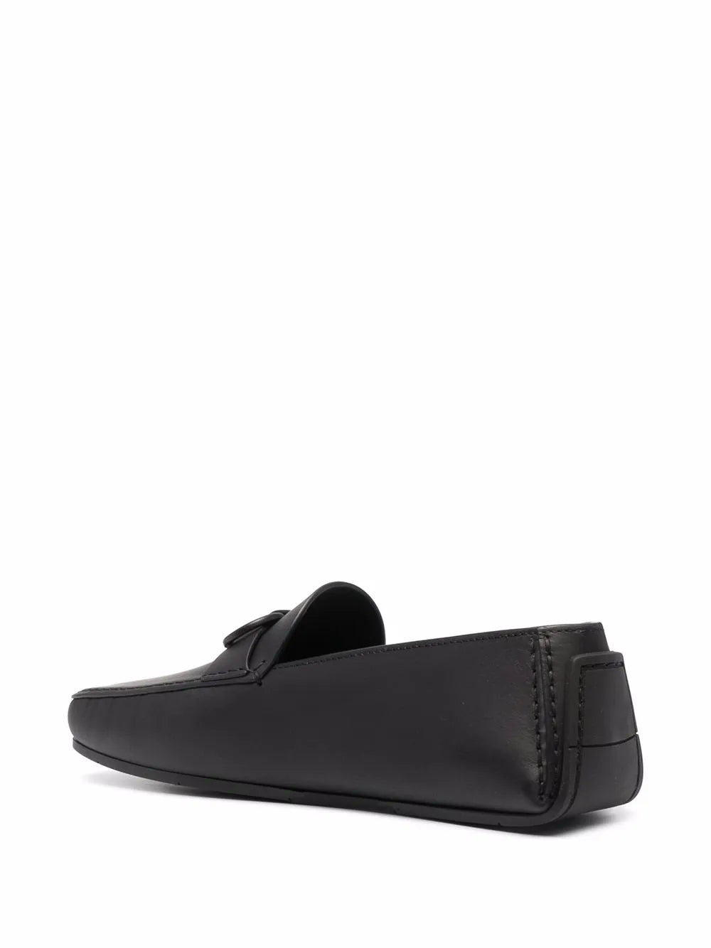 Ferragamo Gancini Leather Loafers