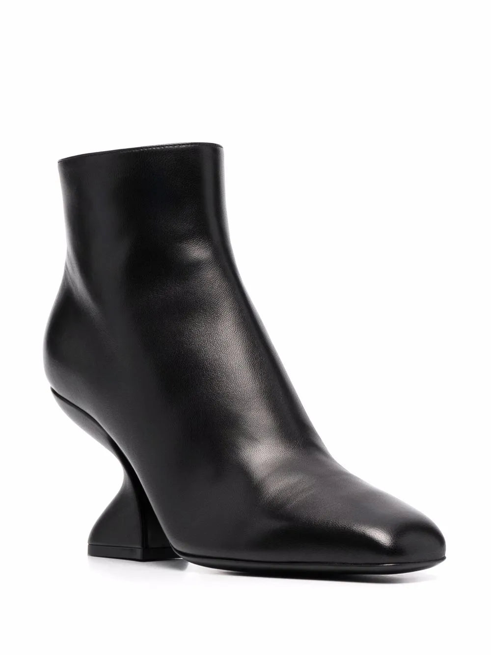Ferragamo F-Heel Sculpted Ankle Boots