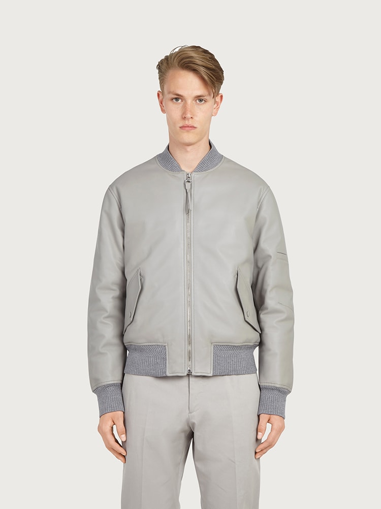 Ferragamo Leather-Blouson