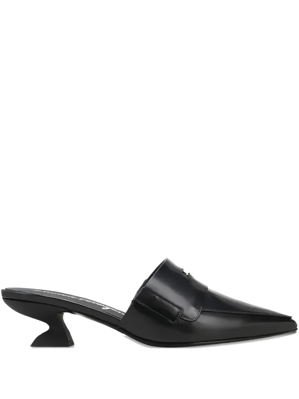 Ferragamo Pointed-Toe Sculpted-Heel Mules
