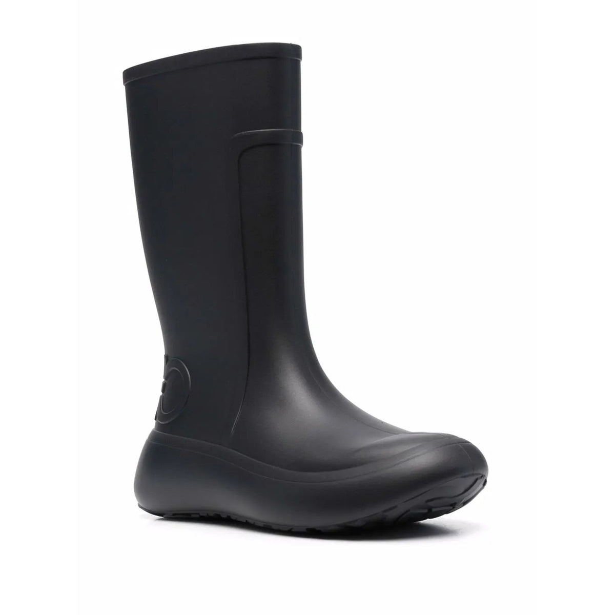 Ferragamo Gancini-Debossed Rain Boots