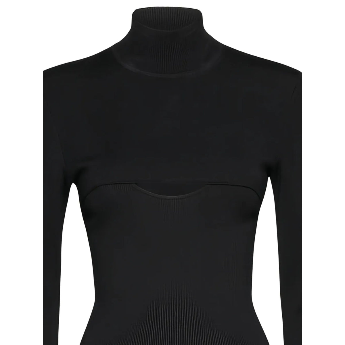Ferragamo Long Sleeves Mock-Neck