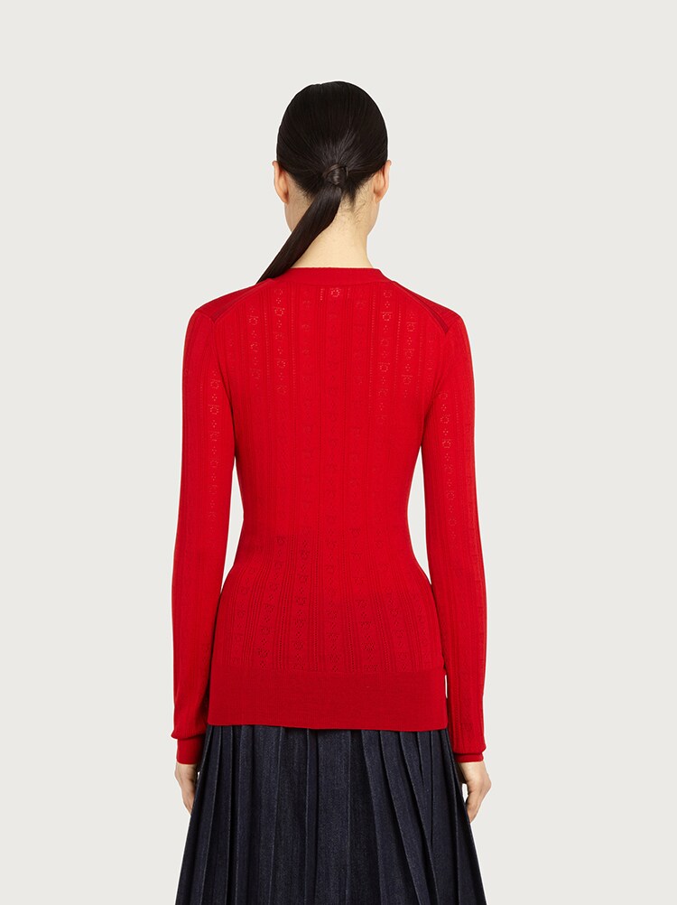 Ferragamo Long Sleeves V-Neck