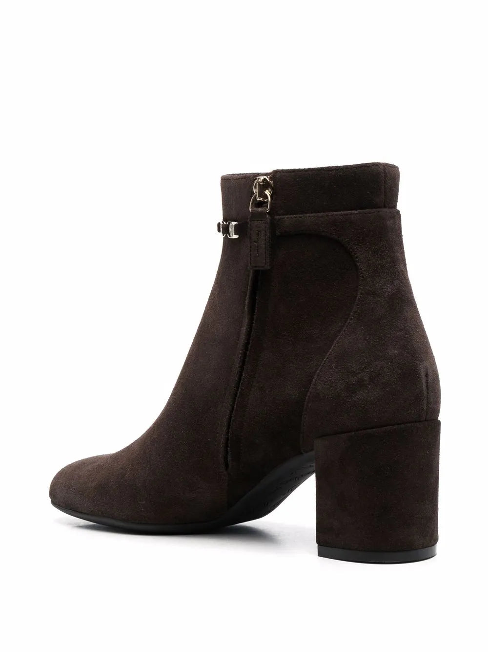 Ferragamo 75Mm Ghila Suede Ankle Boots