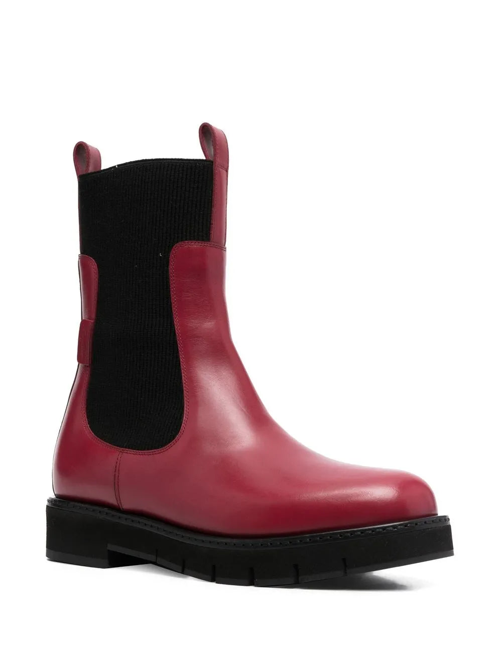 Ferragamo Ribbed 40Mm Chelsea Boots