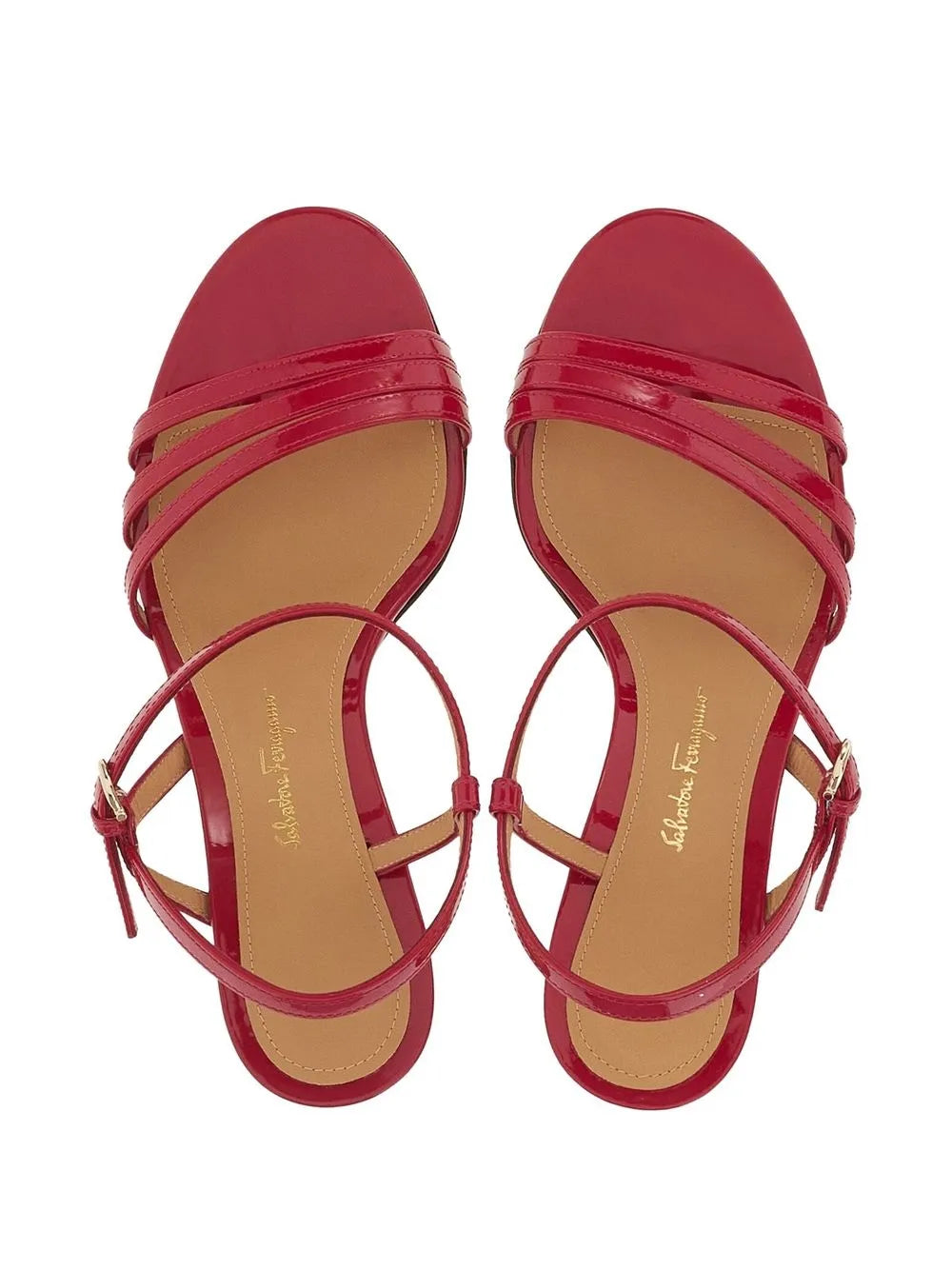 Ferragamo High-Shine Finish 70Mm Sandals