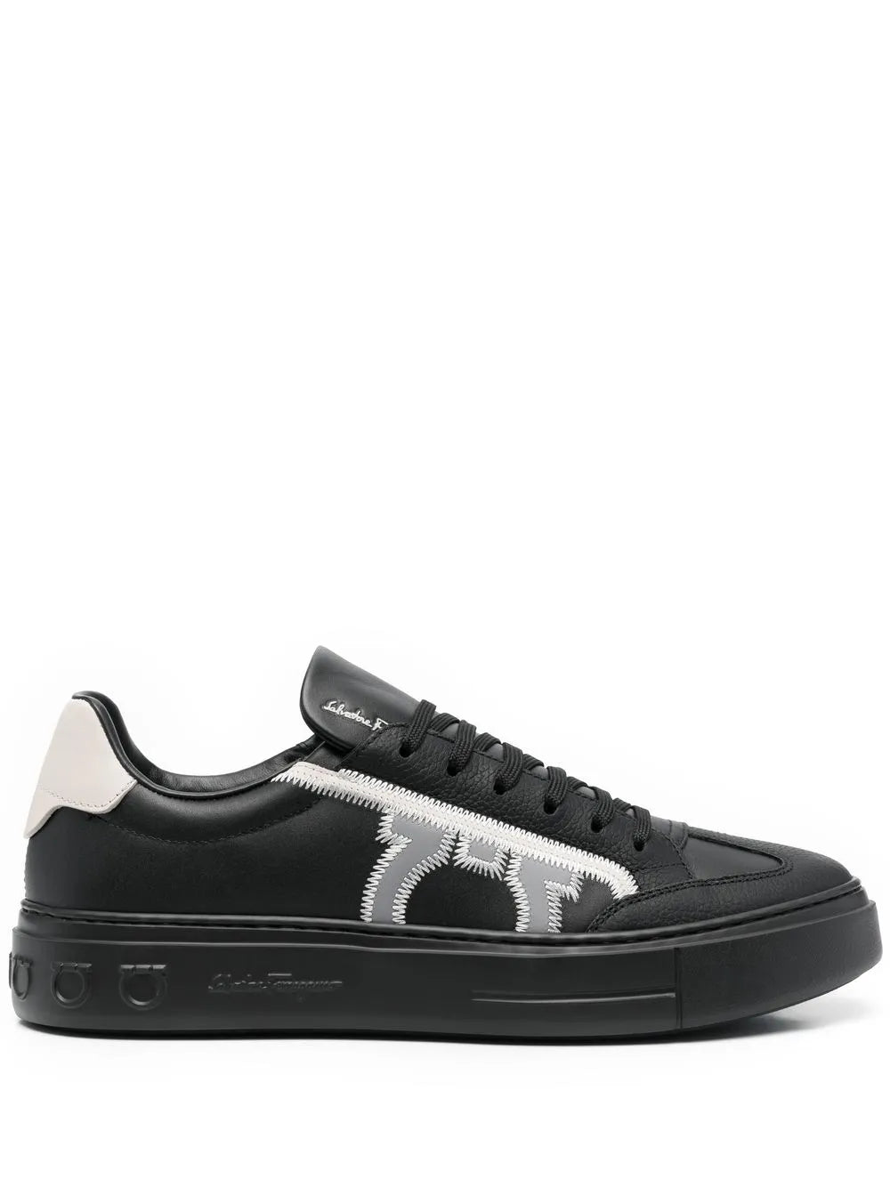 Ferragamo Gancini-Print Detail Sneakers