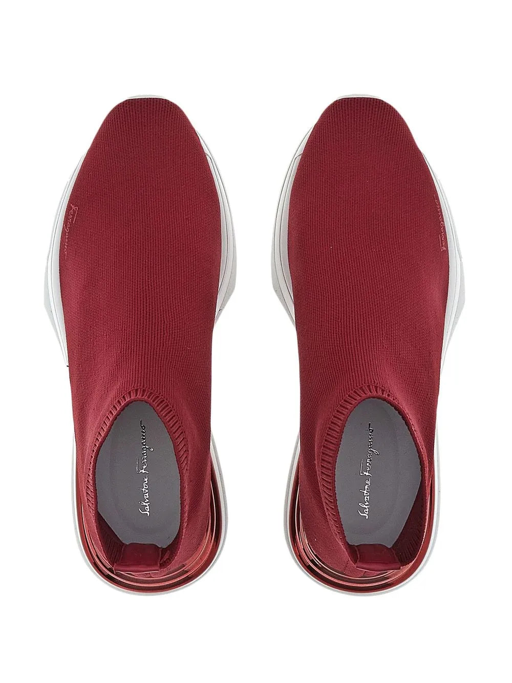 Ferragamo Logo-Print Slip-On Sneakers