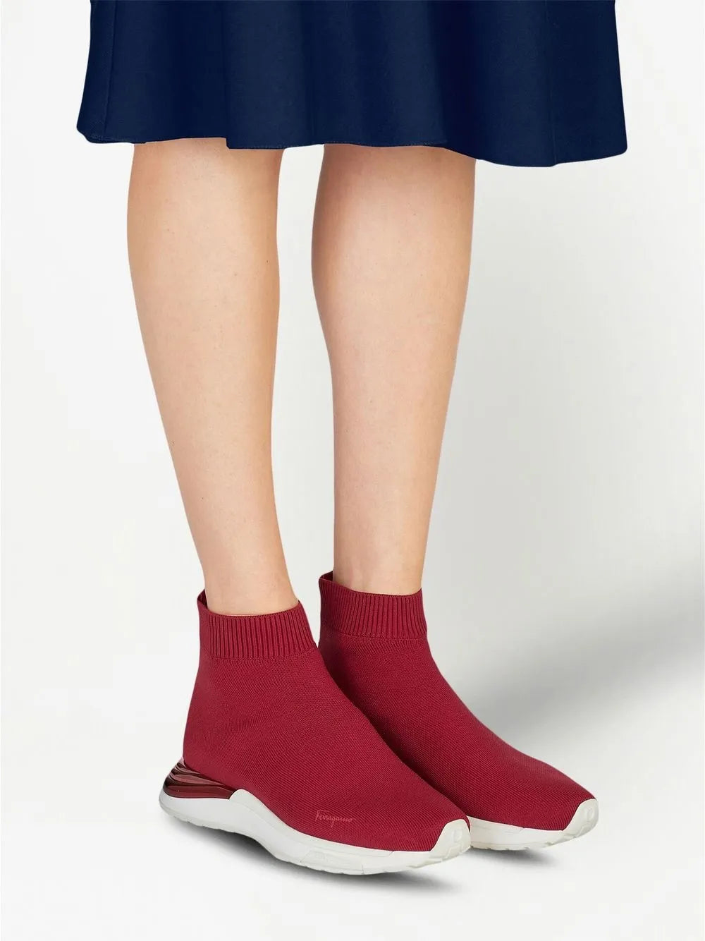 Ferragamo Logo-Print Slip-On Sneakers