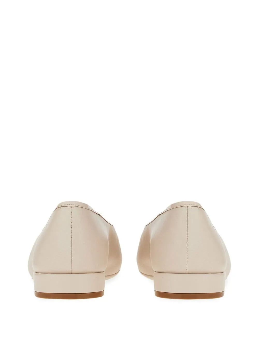 Ferragamo Chunky-Buckle Ballerina Flats