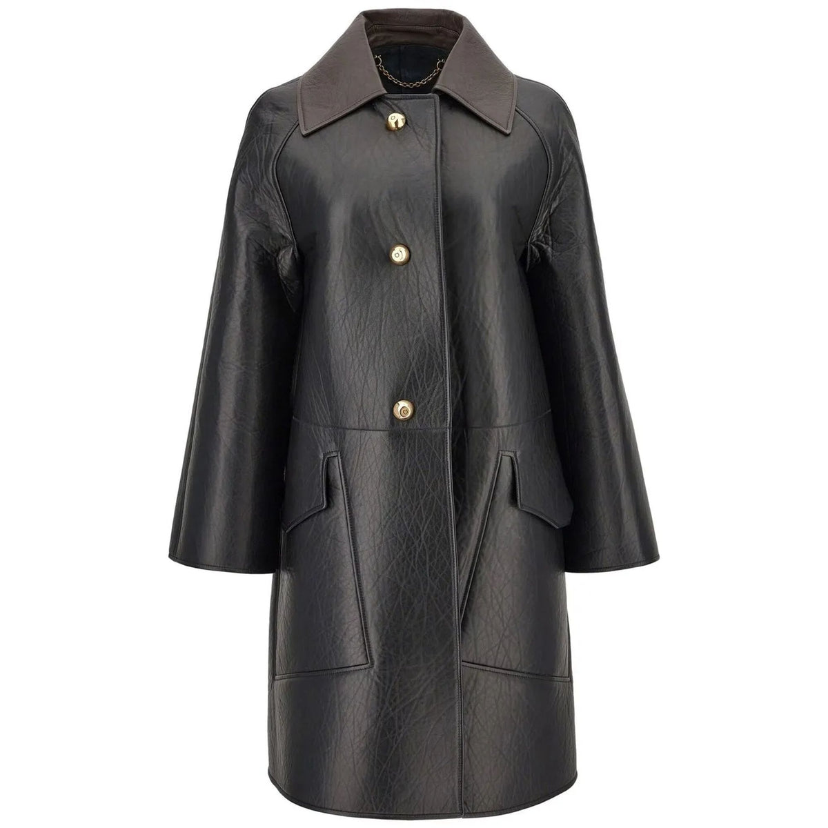 Ferragamo Leather-Coat