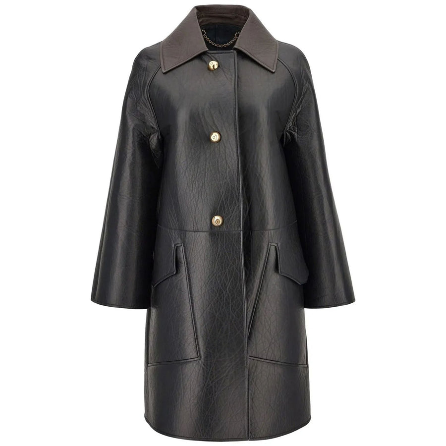 Ferragamo Leather-Coat