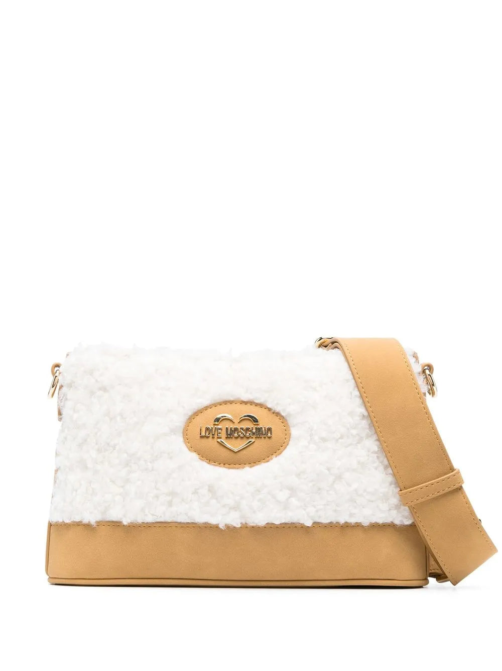 Love MOSCHINO BORSA SHEARLING POLY SABBIA