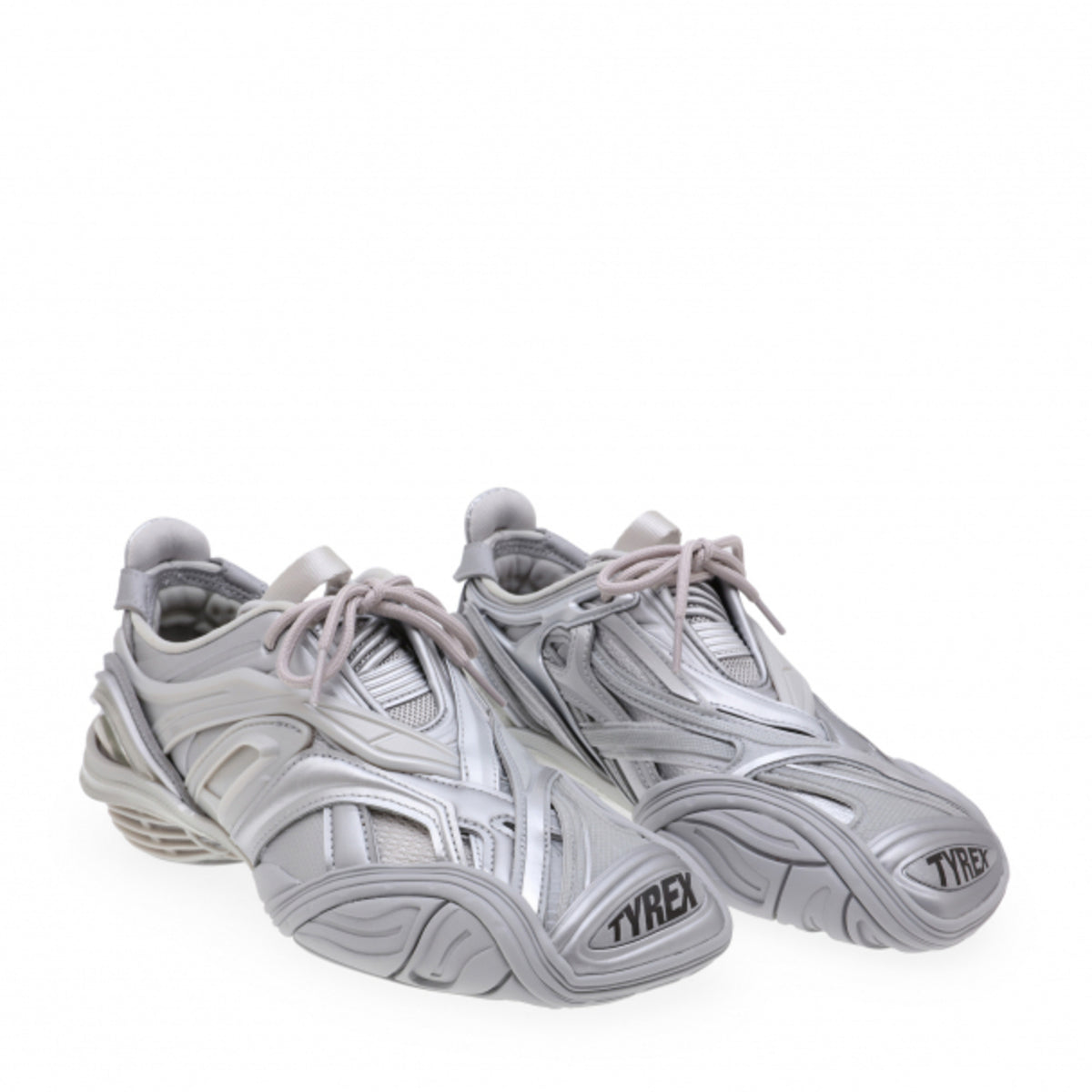 Balenciaga Metallic Low-Top Sneakers