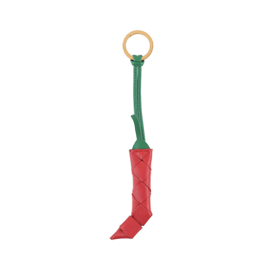 Bottega Veneta Woven Chili Pepper Keyring