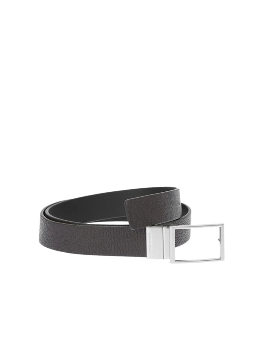 Bottega Veneta Reversible Textured Leather Belt