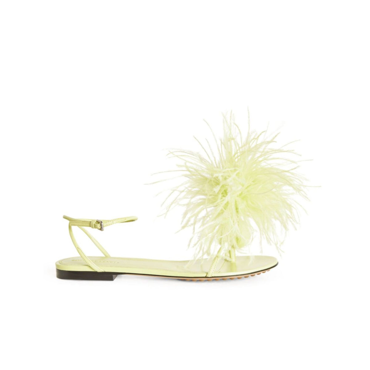 Bottega Veneta Feather-Embellished Sandals