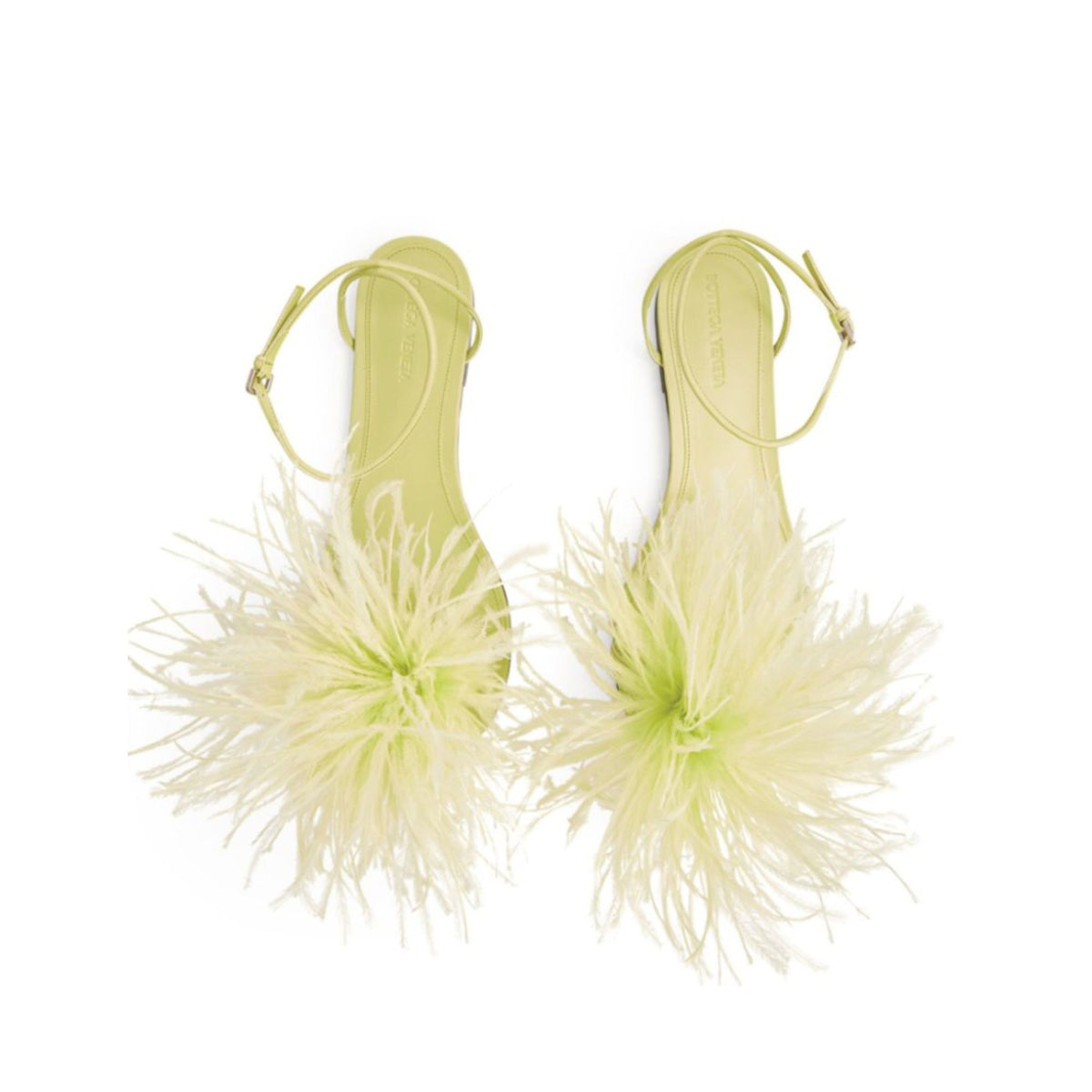 Bottega Veneta Feather-Embellished Sandals