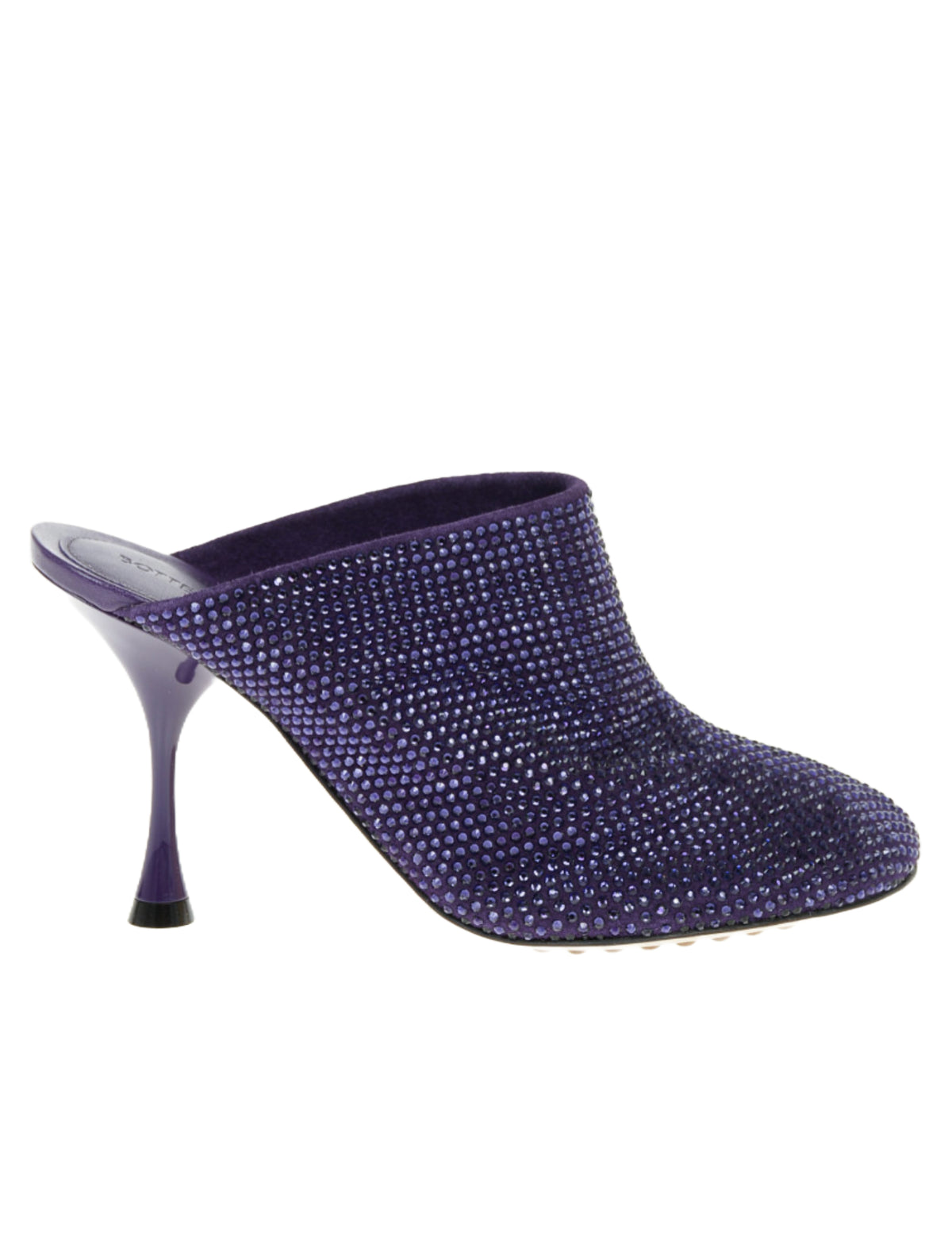 Bottega Veneta Crystal-Embellished Round-Toe Mules