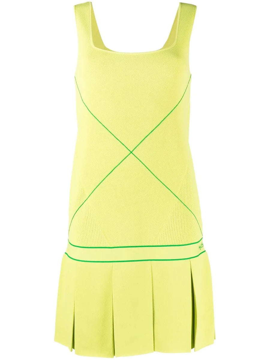 Bottega Veneta Sleeveless Drop-Waist Tennis Dress