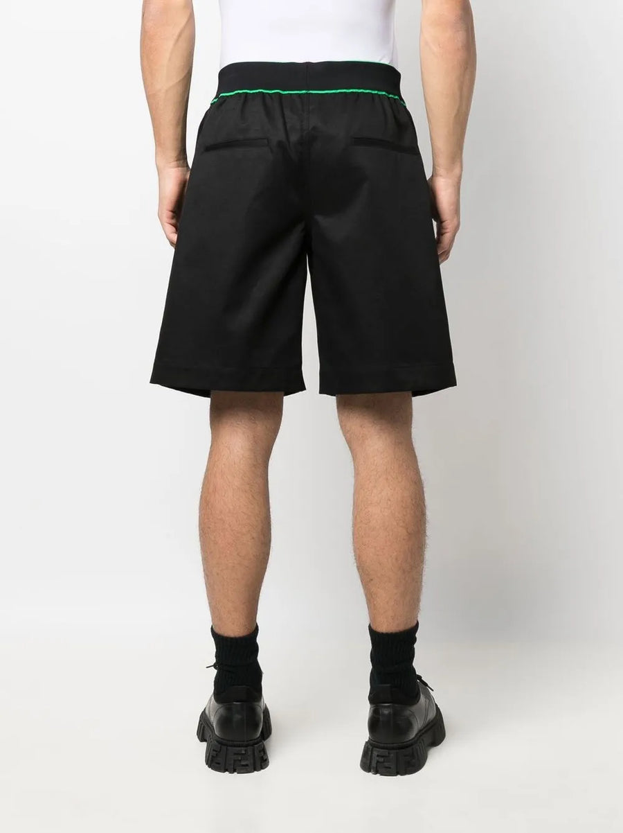 Bottega Veneta Logo Waistband Bermuda Shorts