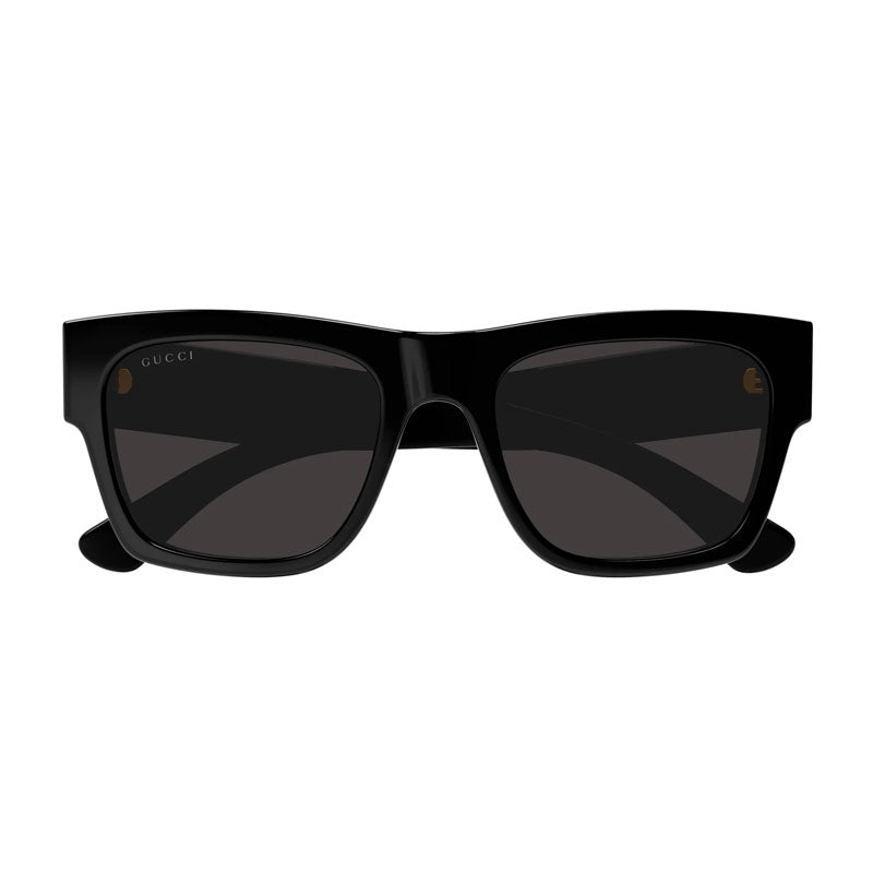 Gucci Sunglasses Square Full Rim, Black Frame and Grey Lens GG1793S001