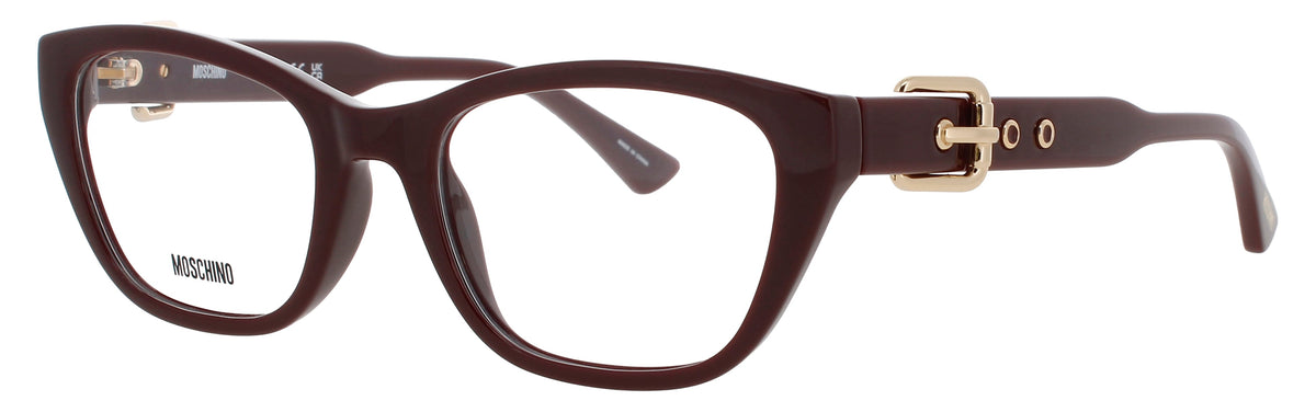 Moschino Optical Glasses Burgundy