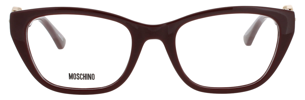 Moschino Optical Glasses Burgundy