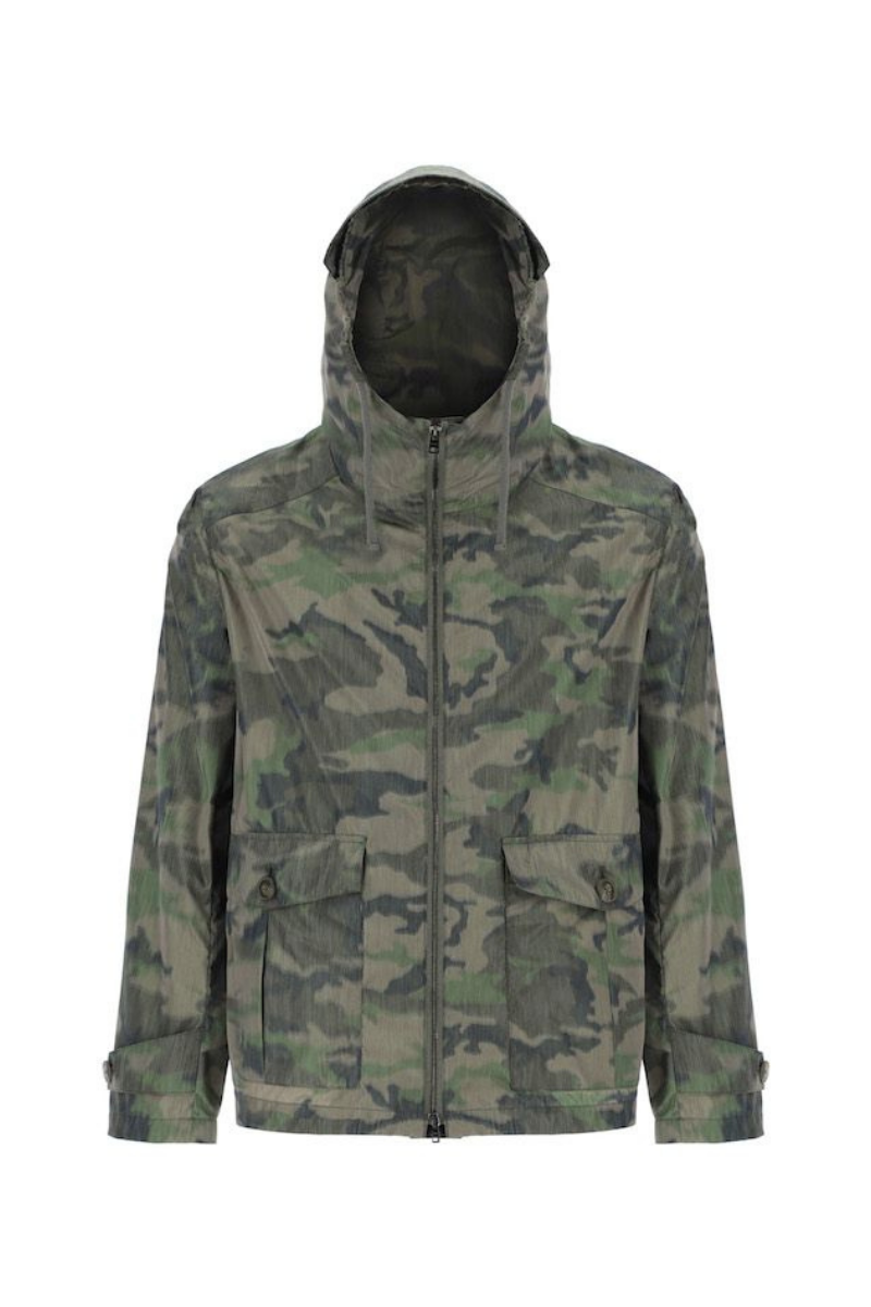 Herno Men Outerwear Jacket Gi0228U-12376 Verde/tortora