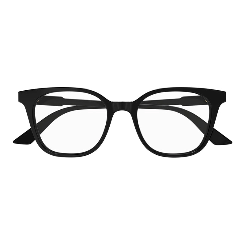 Gucci Eyeglasses Square Full Rim, Black Frame and Clear Demo Lenses Lens GG1821O001