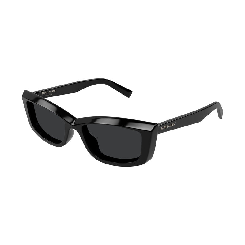 Saint Laurent Sunglasses Cat Eye Full Rim, Black Frame and Black Lens SL658001
