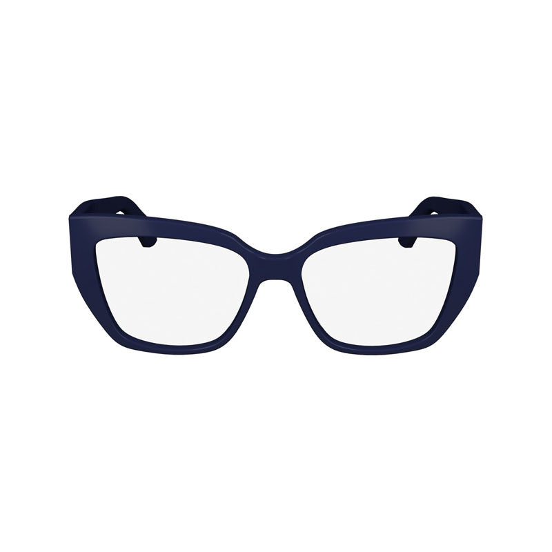 Ferragamo Salvatore Ferragamo Eyeglasses Square Full Rim, Navy Blue Frame and Clear Demo Lens Lens SF2972414