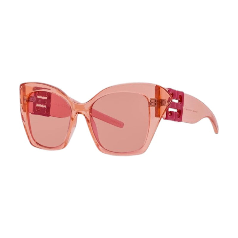 Givenchy Sunglasses Square Full Rim, Transparent Pink Frame and Pink Lens GV40096U42S