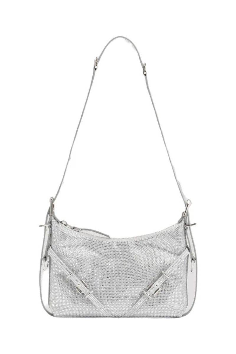 Givenchy Voyou Mini Bag, Silver Grey