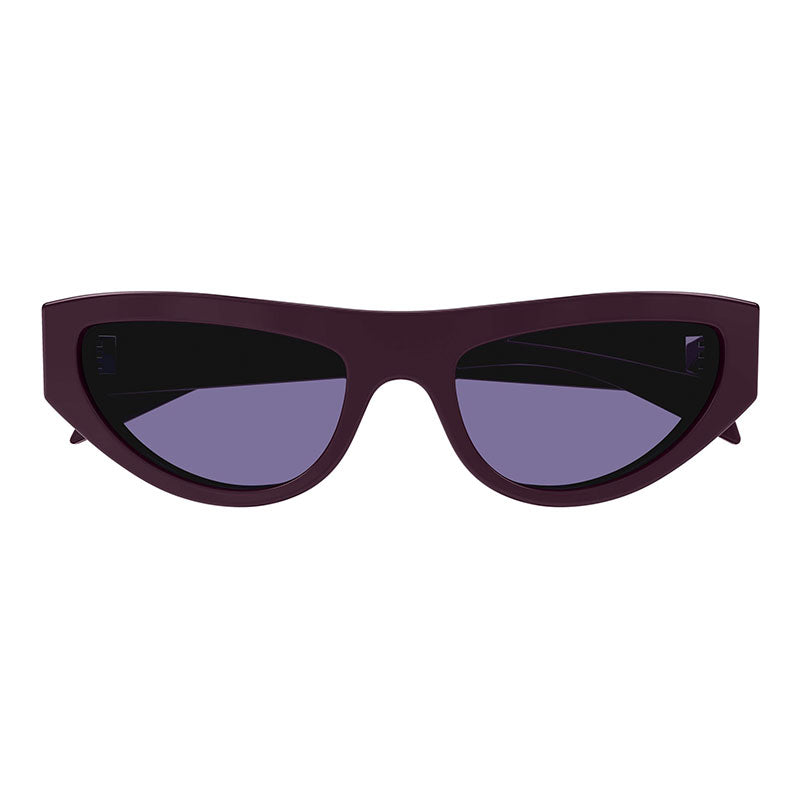 Gucci Sunglasses Cat Eye Full Rim, Shiny Plum Frame and Violet Lens GG1919S007