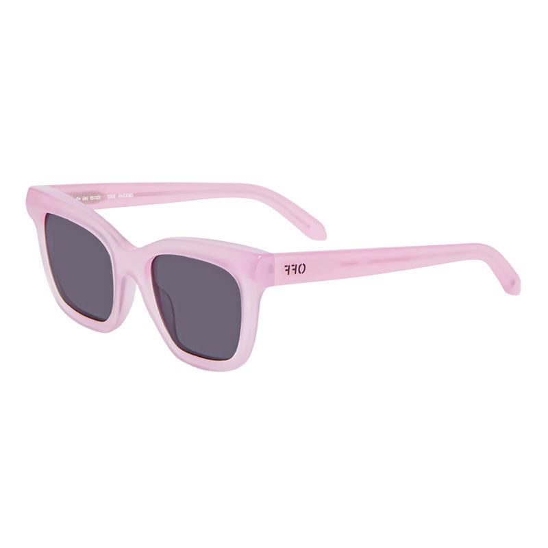 Off-White Sunglasses Square Full Rim, Shiny Pink Frame and Dark Grey Lens OERI143LINCOLN3007