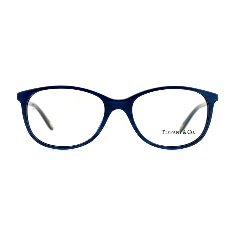 Tiffany & Co. Eyeglasses Square Full Rim, Striped Blue Frame and Clear Demo Lens Lens TF20838159