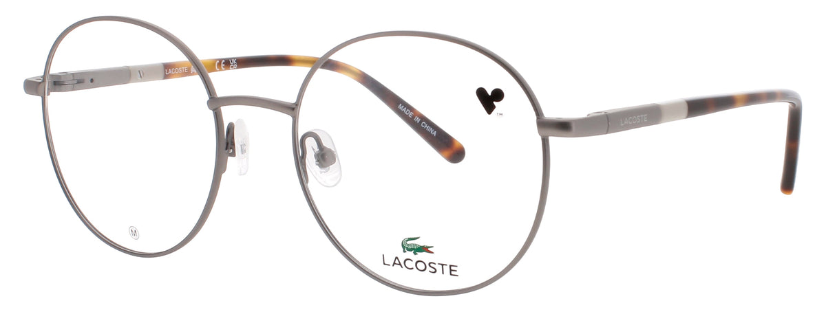 Lacoste Optical Glasses Gunmetal
