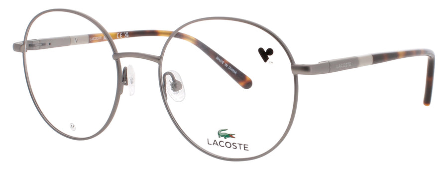 Lacoste Optical Glasses Gunmetal